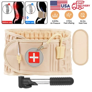 Spine Decompression Back Belt Lumbar Support for Lower Back Pain Relief - Picture 1 of 12