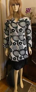 Grace Chuang XS Mod Avant Garde Swirl Spring Jacket - Groovy! - Picture 1 of 6