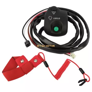 Handlebar Start Stop Switch w/ Lanyard for Yamaha WaveRunner GP760 GP800 GP1200 - Picture 1 of 12