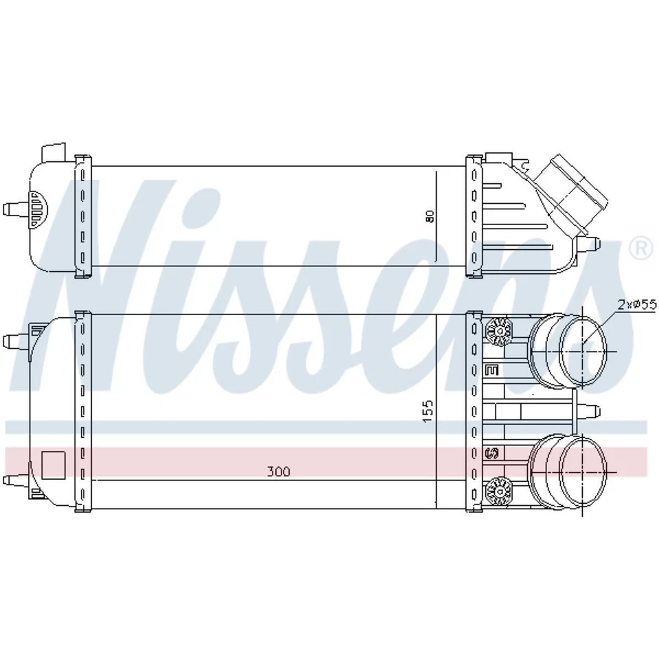 Ladeluftkühler luftgekühlt Aluminium für Citroën DS3 Cabriolet WA_ WC_ - Bild 1 von 1