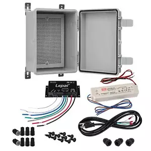 2 x 30W Outdoor Bluetooth 5.0 Amplifier Kit with AC Cord - Picture 1 of 2
