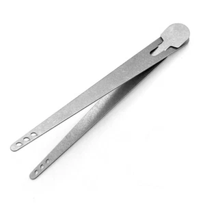Pure Titanium Chopsticks Barbecue Clip Campin Foldable Household Bread Food Clip - Picture 1 of 6