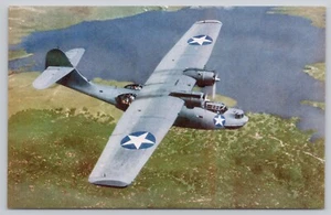Catalina PBY Navy Long Range Patrol Bomber Vintage Chrome Postcard - Picture 1 of 2