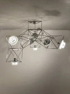 1970 GUZZINI F. RAGAZZO SUSPENSION POLIEDRA ARTELUCE SPACE-AGE Sarfatti Colombo - Imagen 1 de 11