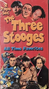 the three stooges VHS 2 tape set all time favorites original comedy family album - Picture 1 of 5