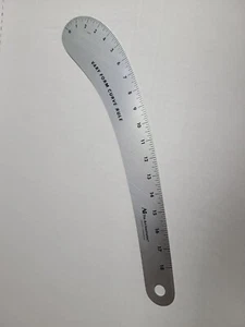 Ai Art Institutes VARY FORM CURVE RULE Sewing Ruler 18" Aluminum 1/8" SHIP FREE - Picture 1 of 2