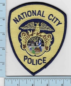 National City California Polizeiabteilung Schulteraufnäher Vintage veraltet Neu - Bild 1 von 2