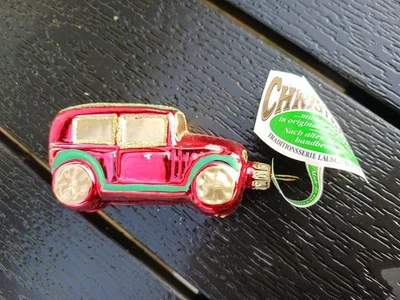Christbaumschmuck Auto aus Glas - Lauscha - Bild 1 von 4