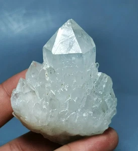 Raro esemplare a grappolo di cristallo di quarzo naturale himalayano - Foto 1 di 12