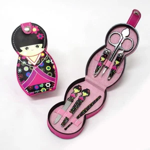 Nail care set 6 types (nail clippers, scissors, etc.) Kokeshi doll - Picture 1 of 10