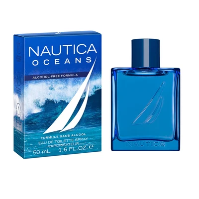 NUEVO en Caja SELLADO Auténtico "Océanos" por Nautica ALCOHOL FREE EDT Spray 1.6 OZ Foto 1 de 4