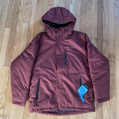 Columbia Oak Harbor Chaqueta Aislante Impermeable Omni Tech Calor Borgoña HOMBRE’S M Foto 1 de 4