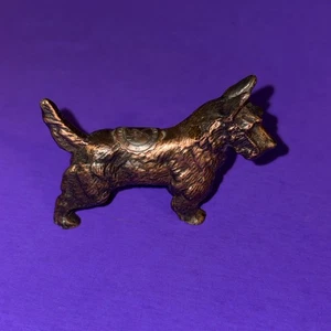 Vintage Reiseguss Bronze Scotty Hund - Holland Michigan Scottish Terrier - Bild 1 von 8