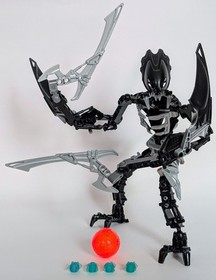 LEGO 8693 Bionicle Karda Nui Phantoka Chirox, 100% Complete W/ 4 Leeches!!