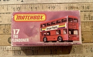 Matchbox 75 Lesney #17 The Londoner Bus Berger Paints 1972 In Original Box - Picture 1 of 7
