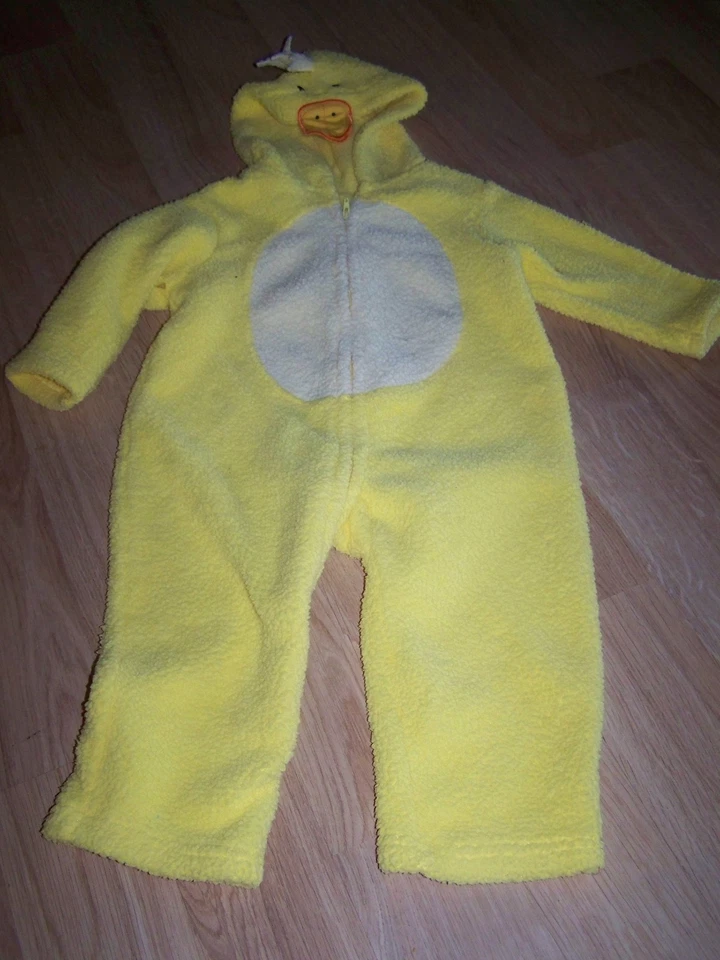 Talla 24 Meses Amarillo Pato Pollito Halloween Disfraz Mono Vellón Cálido Usado en Excelente Condición Foto 1 de 1