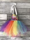 Girls Unicorn Halloween Costume Kids Dress Party Tutu Rainbow Princess Sequence