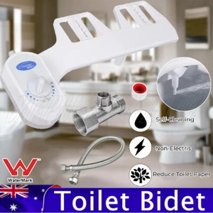 Toilet Bidet Seat Attachment Hygiene Water Wash Self Cleaning with Water Pipe AU - Picture 1 of 12