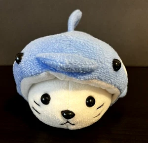 Shirotan Sirotan Whale Shark Seal Hood Plush 7" Stuffed Toy Doll - Picture 1 of 7