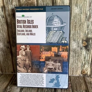 BRITISH ISLES VITAL RECORDS INDEX - CD-ROM LIBRARY for FAMILY SEARCH PC SOFTWARE - Picture 1 of 8