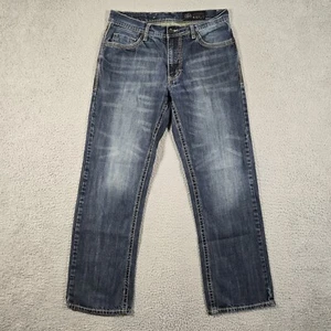 TK Axel Jeans Men 32x30.5 Blue Treadwell Relaxed Straight Medium Wash Work - Picture 1 of 15