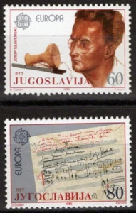ZAYIX Yugoslavia 1732-1733 MNH Josip Slavenski Composer Music 100323S132M - Picture 1 of 1
