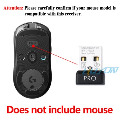 USB Receier Dongle Adapter for Logitech G PRO Wireless GPW Gaming Mouse US Stock - Image 1 of 4