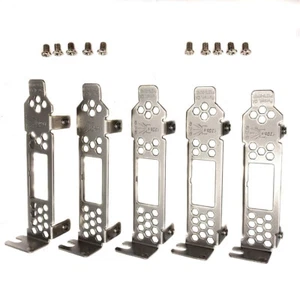 5pcs Generic Low Profile Brackets with Screws for DELL PERC H830 LSI SAS 9300-8e - Picture 1 of 4