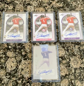 2018 Yan Contreras Leaf Perfect Game Auto Cards 1/1 One Of One & Print - Used Plate - Bild 1 von 10