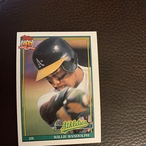 1991 Topps #525 Willie Randolph - Picture 1 of 2