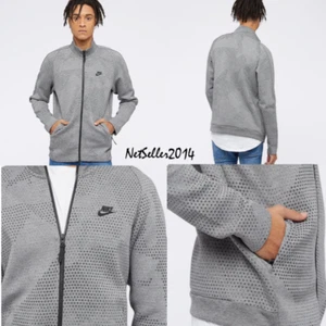 LARGE 🆕 Nike Tech Fleece GX 1.0 Grey Men's Jacket Pullover Full Zip 886172-091 - Picture 1 of 12