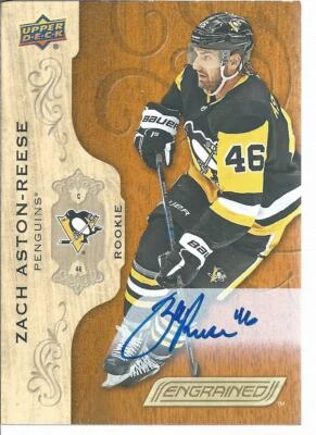 2018-19 Upper Deck UD Engrained ZACH ASTON-REESE Rookie Autograph #62 Pittsburgh - Image 1 of 2