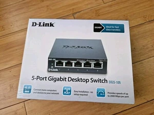 D-Link DGS-105 5-Port Netzwerk Gigabit Desktop Switch Hub  - Bild 1 von 5