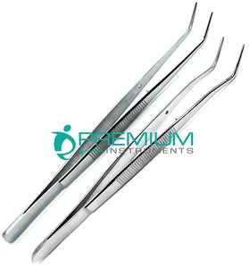 Juego de 2 alicates de aderezo de algodón fórceps de aluminio dental 16 cm lámina universitaria Meriam - Imagen 1 de 10