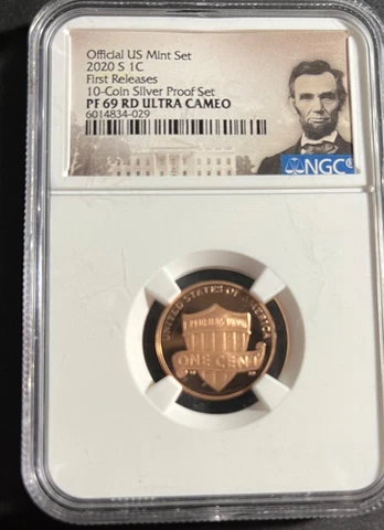2020 S LINCOLN CENT 1C NGC PF 69 RD ULTRA CAMEO FIRST RELEASES 10 COIN Release Cover