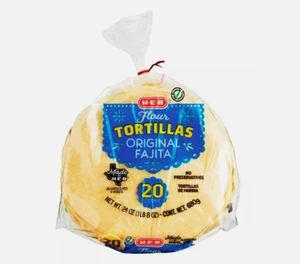 HEB Original Flour Tortillas 20ct Bag (Pack of 4) - Picture 1 of 1