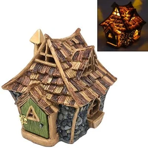 Shingletown Cottage Fiddlehead Fairy Garden Miniature Fairies Home - Picture 1 of 12