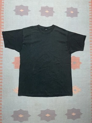 Camiseta vintage en blanco desteñida negra lisa años 90 y2k gótica grunge adulto XL Foto 1 de 4