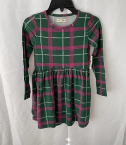TUCKER + TATE Girl's Long Sleeve Dress Green Evergreen Art Plaid NEW - Picture 1 of 2