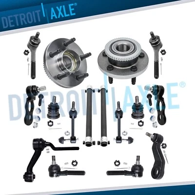 16pc Front Wheel Bearing Hub Tierod Suspension for 98-02 Town Car Crown Victoria - Image 1 of 4