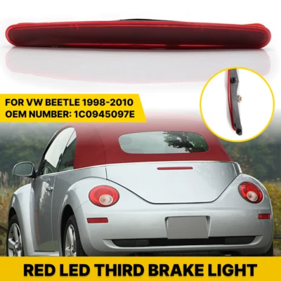 Red 3rd Brake High Mount Stop Light For 98-2010 VW Volkswagen Beetle 1C0945097E - Image 1 of 4