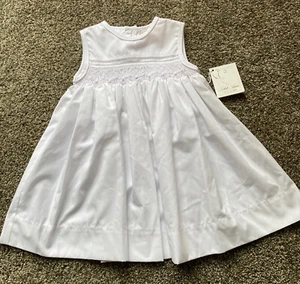 Petit Ami 3 Months White Day Dress Smocked 2425 Baby NWT - Picture 1 of 10