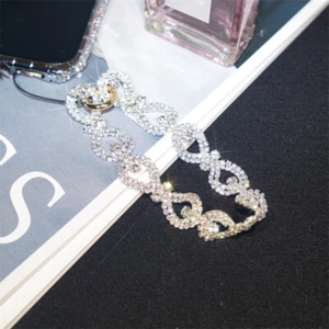 Luxury Rhinestone Ring Wrist Strap Universal Phone Case Lanyard Portable Chain - Zdjęcie 1 z 8