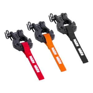 For 1/10 RC Rock Crawler Accessory Metal Winch Hook With Winch Pull Strap Tags - Picture 1 of 14