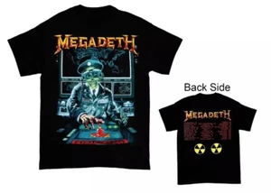 1990 Megadeth Rust in Peace Tour Black T-Shirt Double Side Tee - Picture 1 of 5