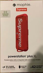 Supreme X Mophie, Red Power Bank, Wireless 