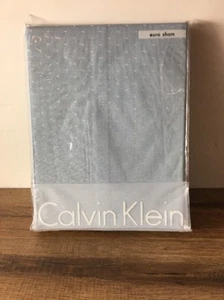 NIP!!! CALVIN KLEIN CHAMBRAY DOT SKY HEATHER EURO SHAM PILLOW SHAM - Picture 1 of 8