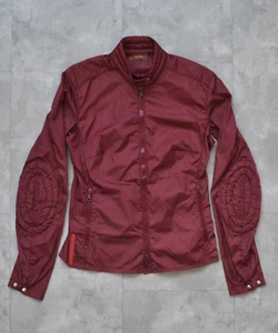 2000 Vintage PRADA Jacket Zip Bomber Sport Burgundy Nylon Red Tab Logo Unsisex - Picture 1 of 6