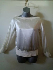 KITSON ITALIA BLUSA CREMA MANGA LARGA MUJER TALLA PEQUEÑA - Imagen 1 de 9