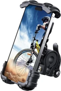 Secure Bike & Motorcycle Phone Mount - Fits iPhone 15, Samsung S9, S10 & More - Picture 1 of 19